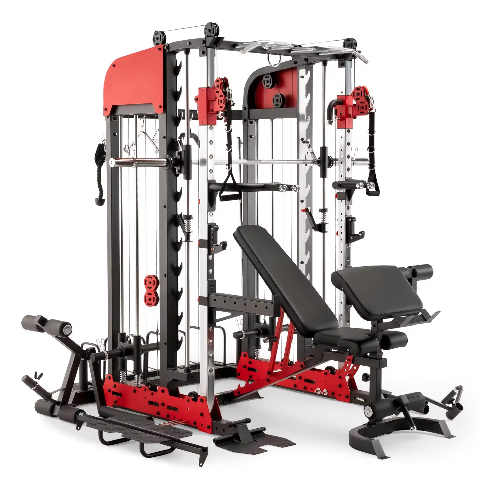 Gym fitness equipment multi-function rack Smith machine fitness power cage