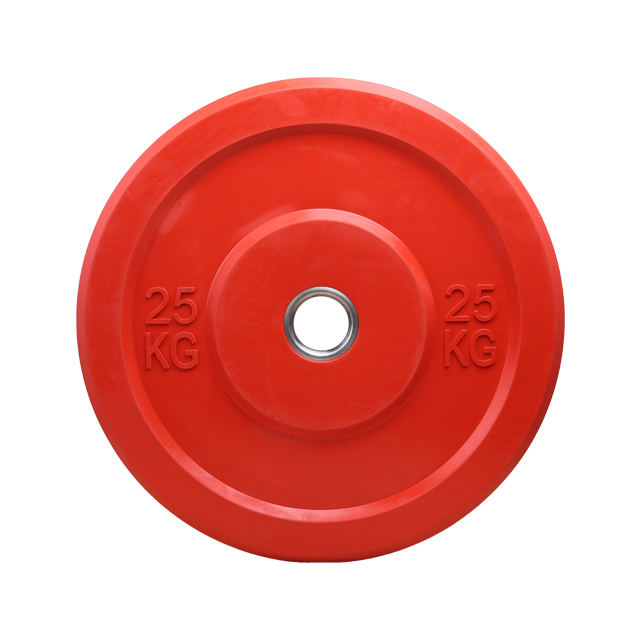China Manufacturer Colored Rubber Weightlifting Barbell Plate