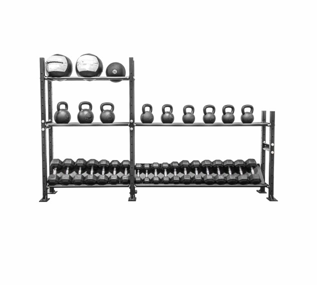 Gym Fitness Save Space Multi Function Dumbbell Kettlebell Heavy Duty Storage Rack